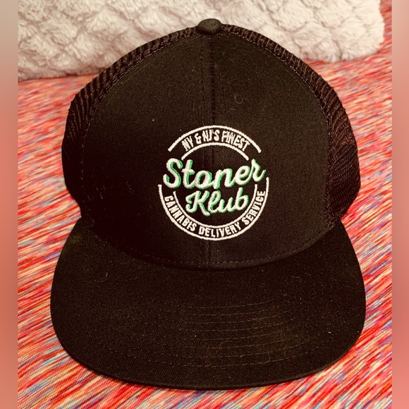 Other - 3/$30 Black Stoner Klub Trucker Hat - Snap Back OSFA